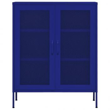 Lagerschrank Marineblau 80x35x101,5 cm Stahl    