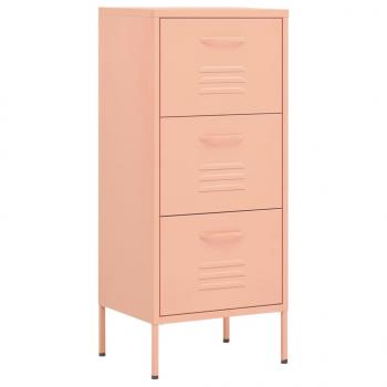 Lagerschrank Rosa 42,5x35x101,5 cm Stahl    