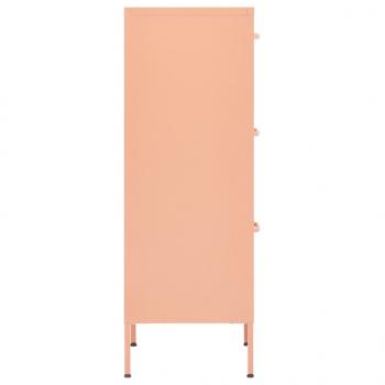 Lagerschrank Rosa 42,5x35x101,5 cm Stahl    