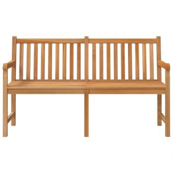 Gartenbank 150 cm Massivholz Teak