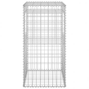 Gabionensäulen 2 Stk. 50x50x100 cm Eisen