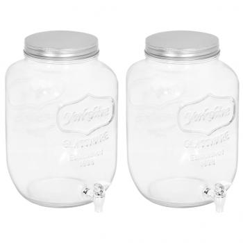 ARDEBO.de - Getränkespender 2 Stk. 8050 ml Glas