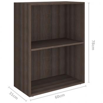 Bücherregal Holzwerkstoff 60x31x78 cm Grau Sonoma-Eiche