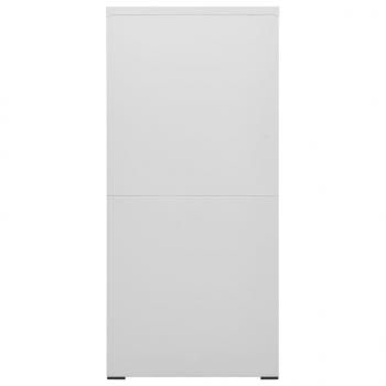 Aktenschrank Hellgrau 46x62x133 cm Stahl