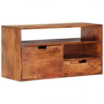 TV-Schrank 80x30x42 cm Massivholz Akazie