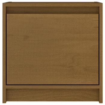 Nachtschrank Honigbraun 40x30,5x40 cm Massivholz Kiefer