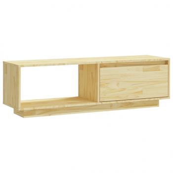 TV-Schrank 110x30x33,5 cm Massivholz Kiefer