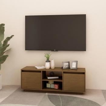 TV-Schrank Honigbraun 110x30x40 cm Massivholz Kiefer