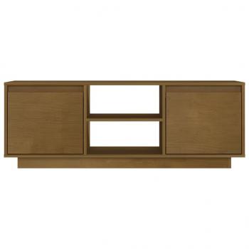 TV-Schrank Honigbraun 110x30x40 cm Massivholz Kiefer