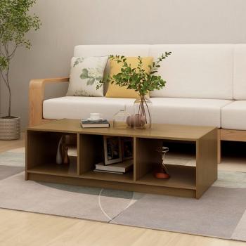 ARDEBO.de - Couchtisch Honigbraun 110x50x34 cm Massivholz Kiefer