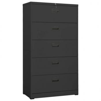 ARDEBO.de - Aktenschrank Anthrazit 90x46x164 cm Stahl