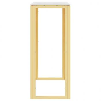 Konsolentisch Golden 70x30x70 cm Edelstahl und Glas