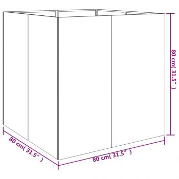 Pflanzkübel 80x80x80 cm Cortenstahl