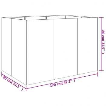 Hochbeet 120x80x80 cm Cortenstahl