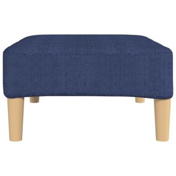 Fußhocker Blau 78x56x32 cm Stoff