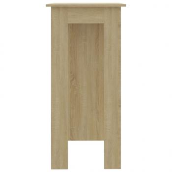 Bartisch mit Regal Sonoma-Eiche 102x50x103,5 cm Holzwerkstoff