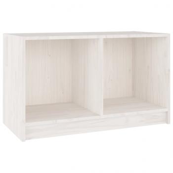 TV-Schrank Weiß 70x33x42 cm Massivholz Kiefer