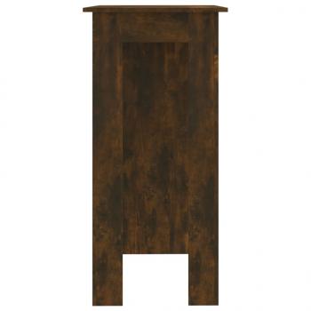 Bartisch mit Regal Räuchereiche 102x50x103,5 cm Holzwerkstoff