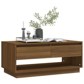 Couchtisch Braun Eichen-Optik 102,5x55x44 cm Holzwerkstoff