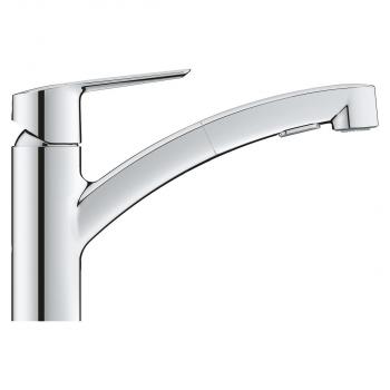 GROHE QuickFix Start Einhebelmischer, 1/2", herausziehbaren Dual-Brause, chrom (30531001)