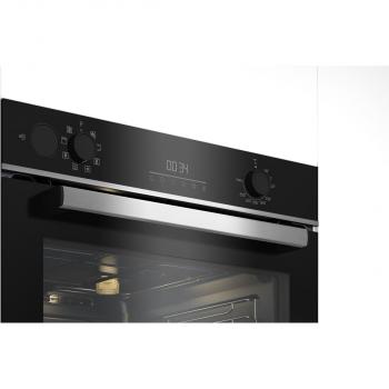 Beko BBIS13300X EEK: A Einbaubackofen, 60 cm breit, 72 L, SteamShine, Multidimensionales Backen, Teleskopauszug, edelstahl