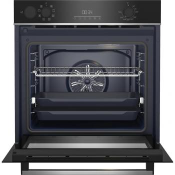 Beko BBIS13300X EEK: A Einbaubackofen, 60 cm breit, 72 L, SteamShine, Multidimensionales Backen, Teleskopauszug, edelstahl