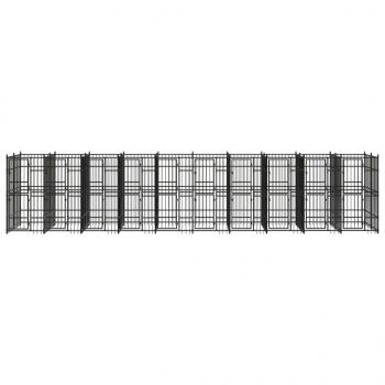 Outdoor-Hundezwinger Stahl 18,43 m²