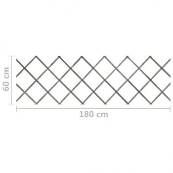 Rankzäune 5 Stk. Grau Massivholz Tanne 180x60 cm