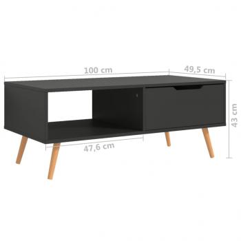 Couchtisch Grau 100x49,5x43 cm Holzwerkstoff