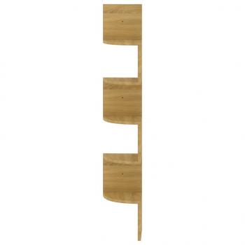 Wand-Eckregal Sonoma-Eiche 19x19x123 cm Holzwerkstoff