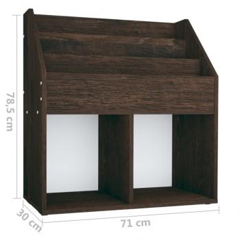 Kinder-Bücherregal Räuchereiche 71x30x78,5 cm Holzwerkstoff