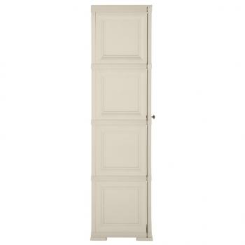 Kunststoffschrank 40x43x164 cm Holzdesign Vanilleeis