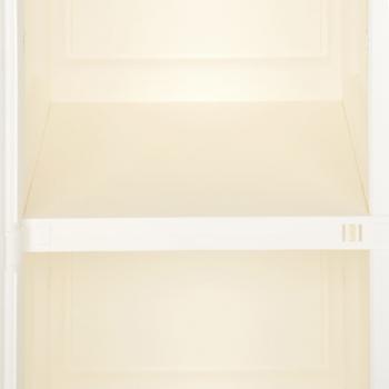 Kunststoffschrank 40x43x85,5 cm Holzdesign Angora-Weiß