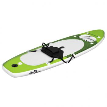 SUP-Board-Set Aufblasbar Grün 300x76x10 cm