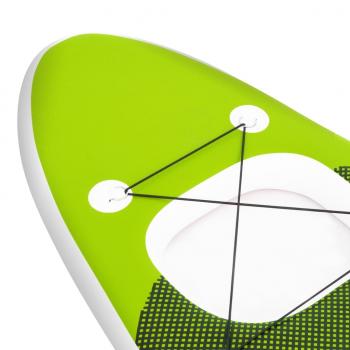 SUP-Board-Set Aufblasbar Grün 300x76x10 cm