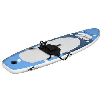 SUP-Board-Set Aufblasbar Marineblau 330x76x10 cm