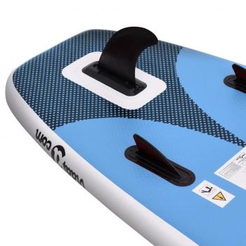 SUP-Board-Set Aufblasbar Marineblau 330x76x10 cm