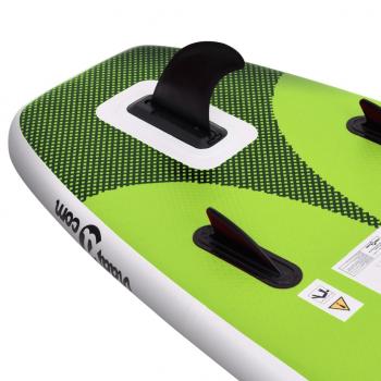 SUP-Board-Set Aufblasbar Grün 360x81x10 cm