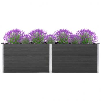 ARDEBO.de - Garten-Hochbeet 200x50x91 cm WPC Grau