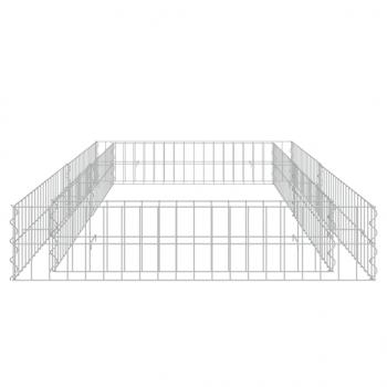 Gabionen-Hochbeet Verzinkter Stahl 200x100x20 cm