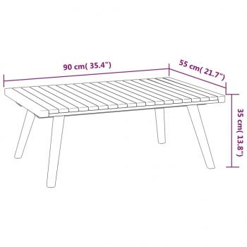 8-tlg. Garten-Lounge-Set mit Kissen Massivholz Akazie