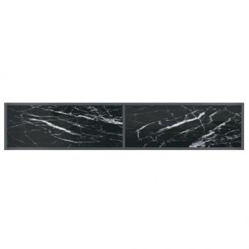 Konsolentisch Schwarz 180x35x75,5 cm Hartglas