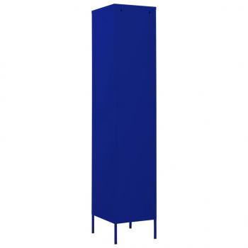 Schließfachschrank Marineblau 35x46x180 cm Stahl