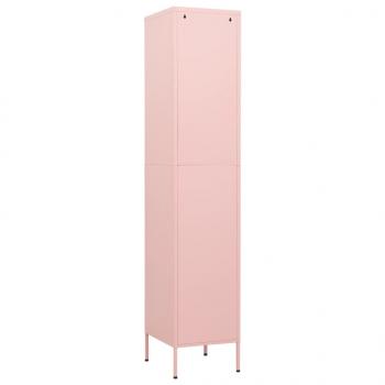 Schließfachschrank Rosa 35x46x180 cm Stahl 