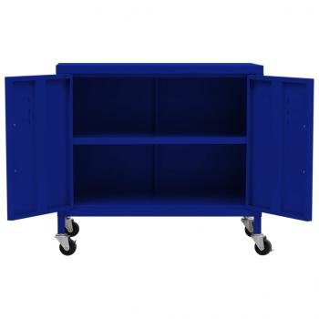 Lagerschrank Marineblau 60x35x56 cm Stahl