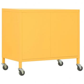 Lagerschrank Senfgelb 60x35x56 cm Stahl