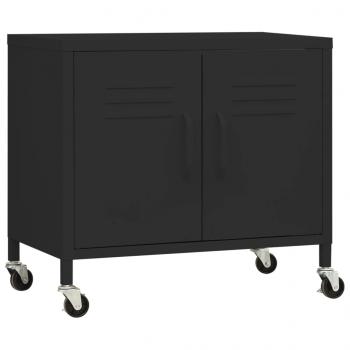 Lagerschrank Schwarz 60x35x56 cm Stahl