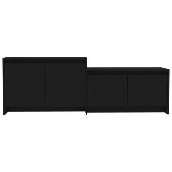 TV-Schrank Schwarz 146,5x35x50 cm Holzwerkstoff