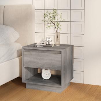 Nachttische 2 Stk. Grau Sonoma 45x34x44 cm Holzwerkstoff