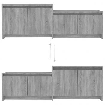 TV-Schrank Grau Sonoma 146,5x35x50 cm Holzwerkstoff